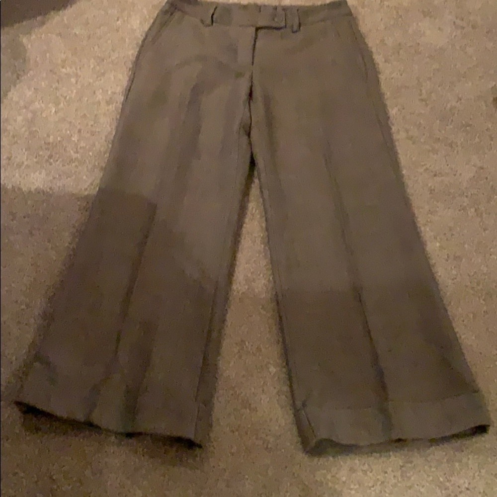 Turn up wide trousers